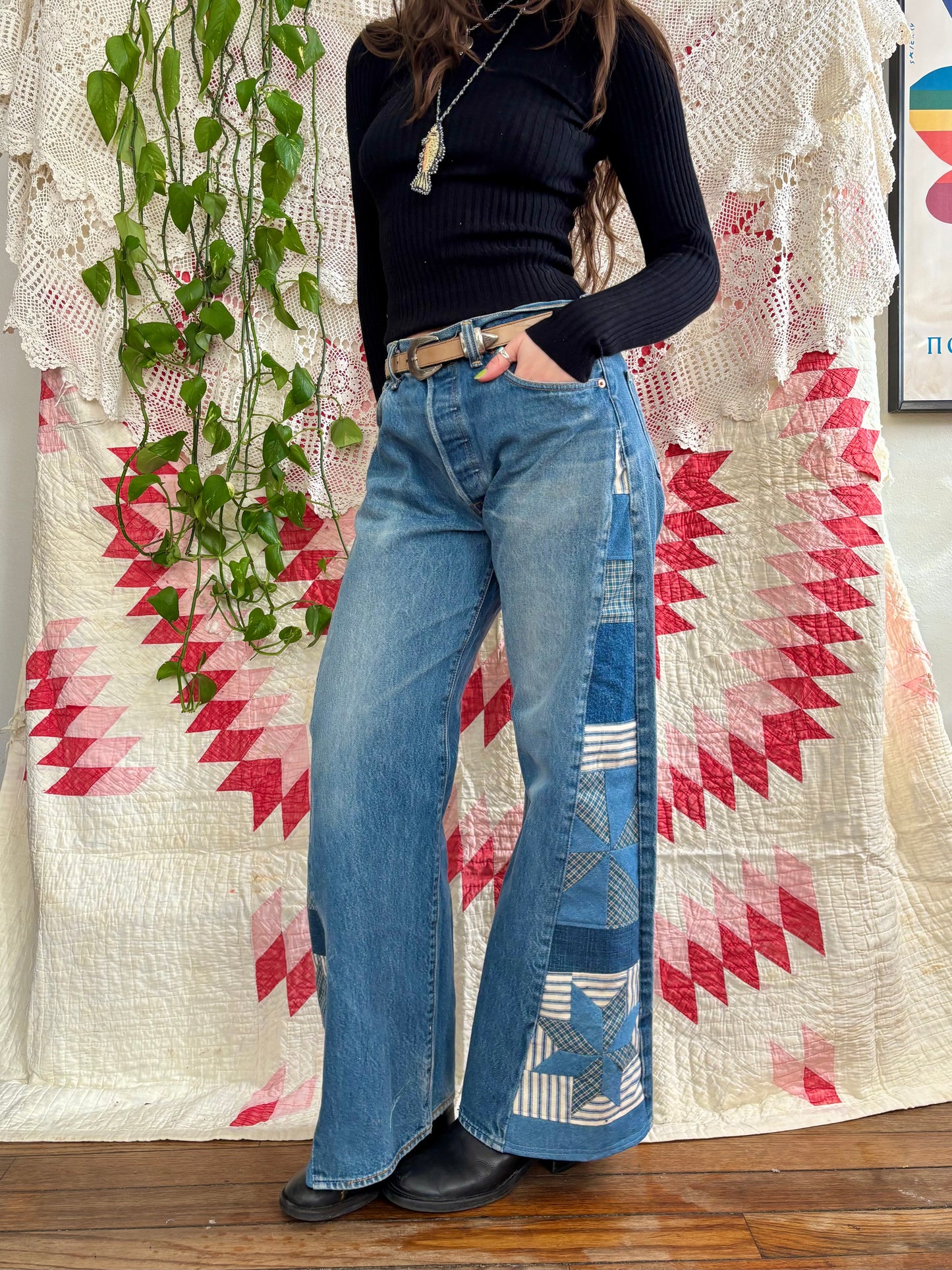 Star & Pinwheel Levi's 501s