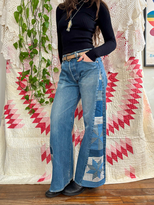 Star & Pinwheel Levi's 501s