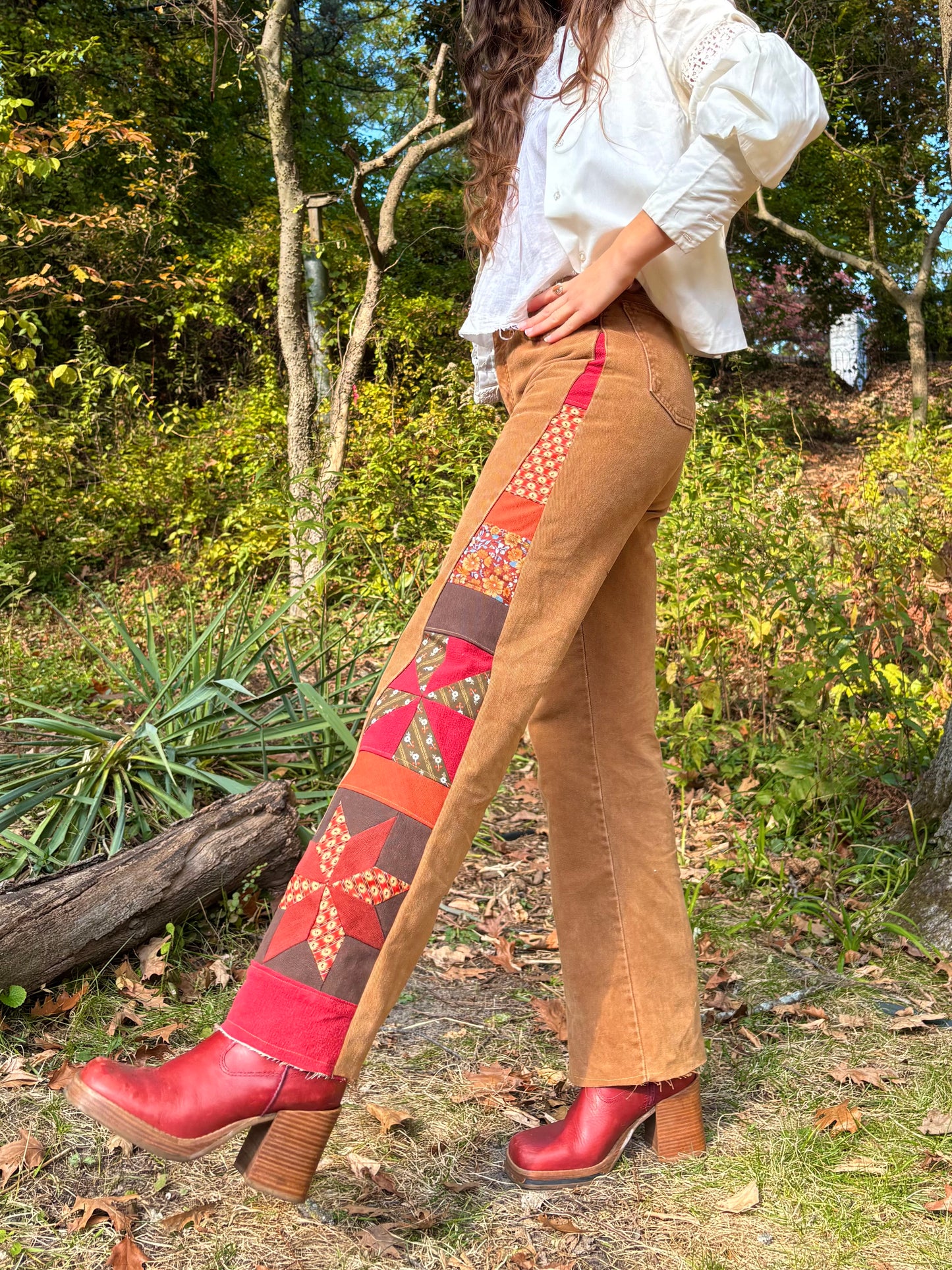 Ochre Express Star & Pinwheel Jeans