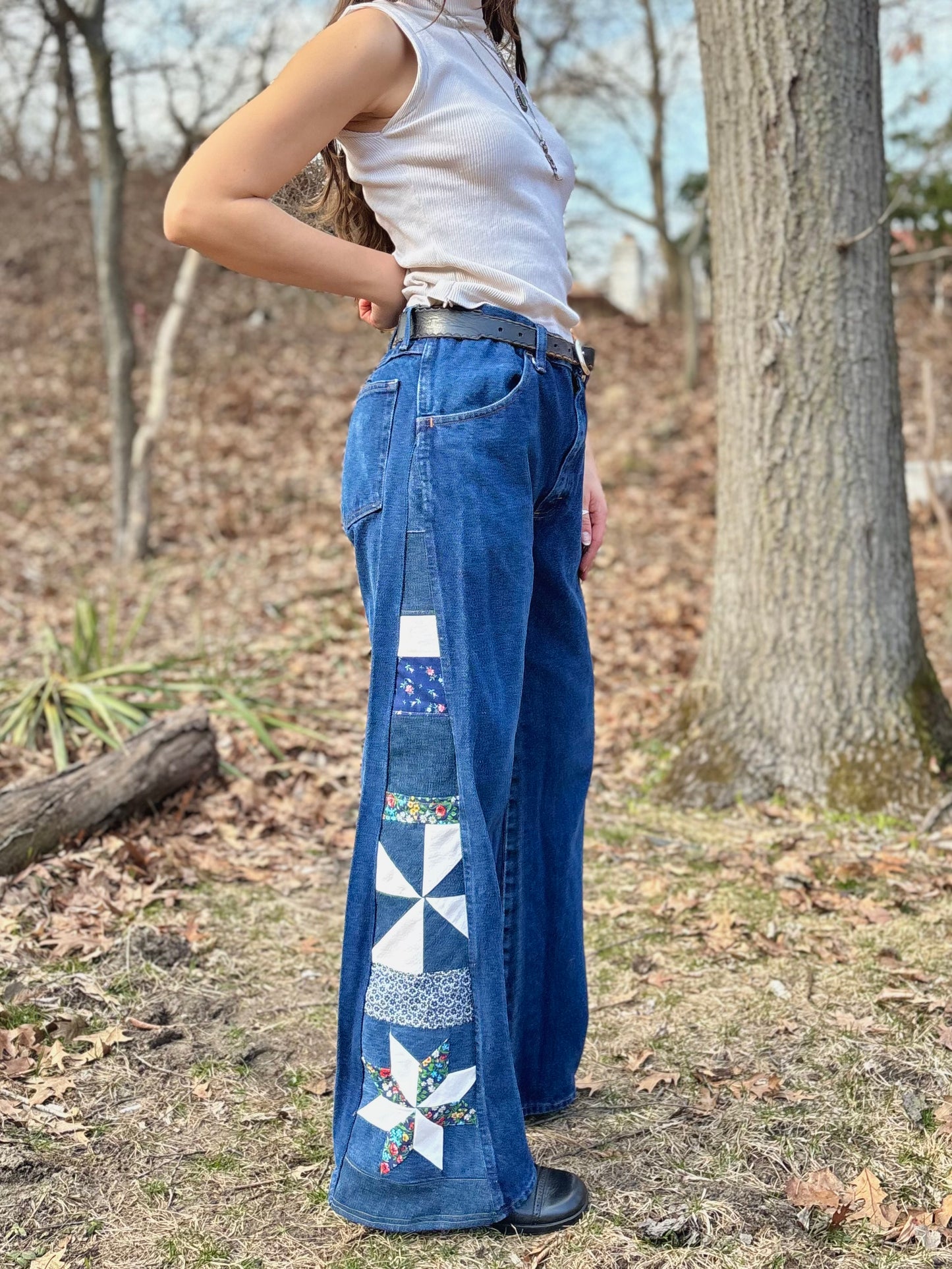 Dark Blue Star Pinwheel Rustlers