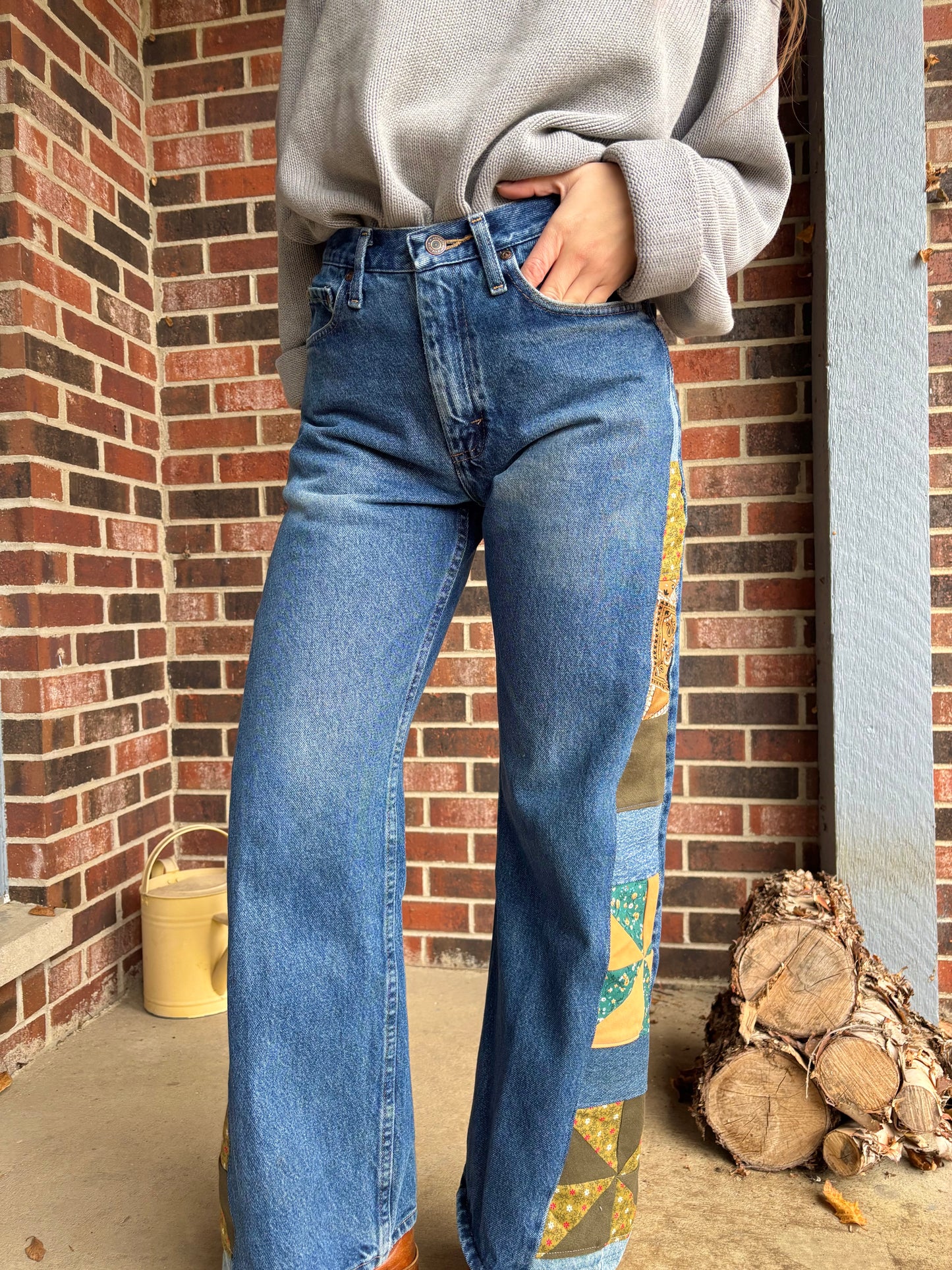 Pine Green Pinwheel Wranglers