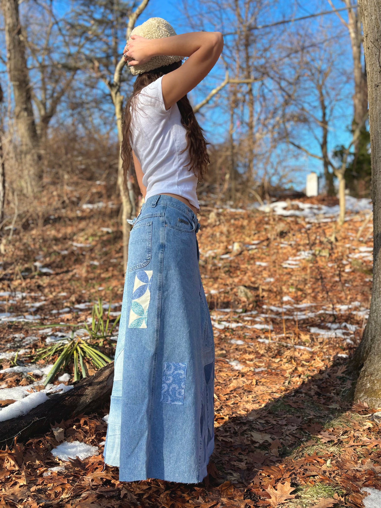 Buckle Back Sawtooth Quilt Skirt