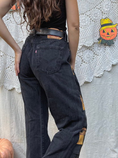 🖤 💛 Black & Gold Star Levi's