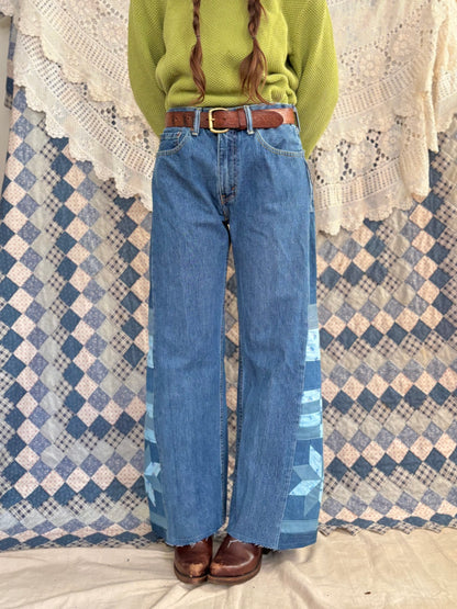 Blue Star & Checkered 505 Levi's