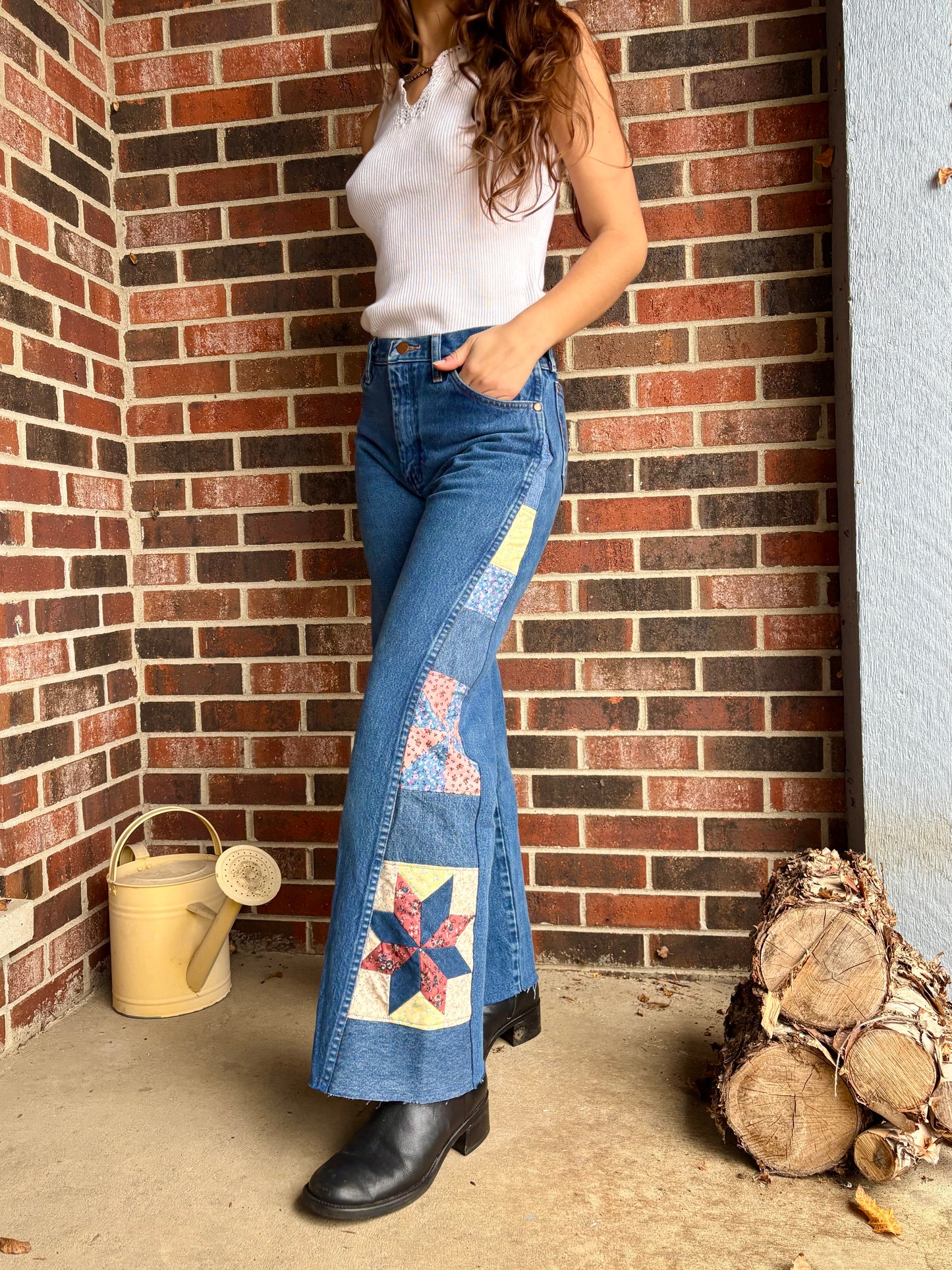 Pink & Blue Star Pinwheel Wranglers