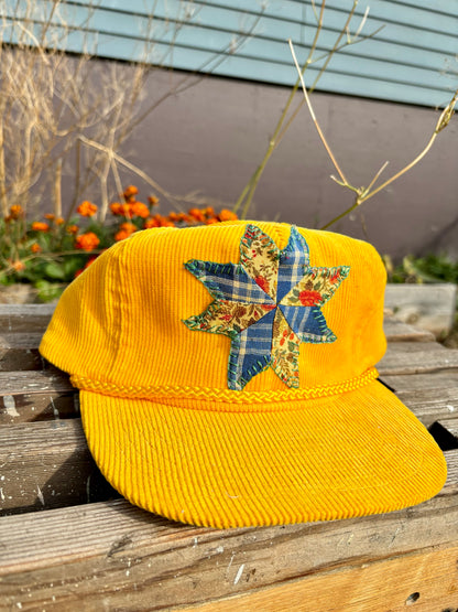 Embroidered Corduroy Trucker Hat