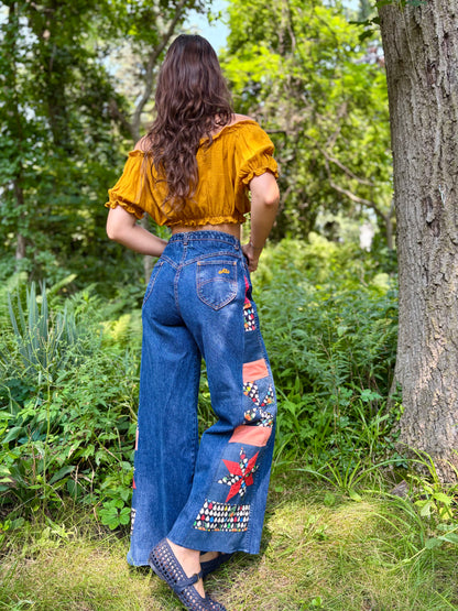 Pear Star & Pinwheel Chic Jeans