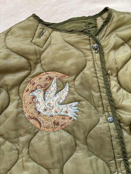 Appliqué Army Jacket Liner