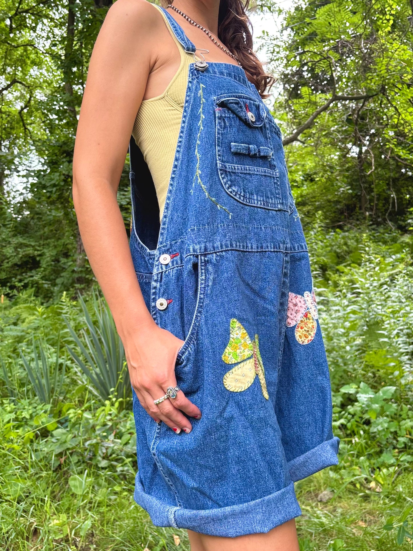 Butterfly Appliqué Bib Shorts