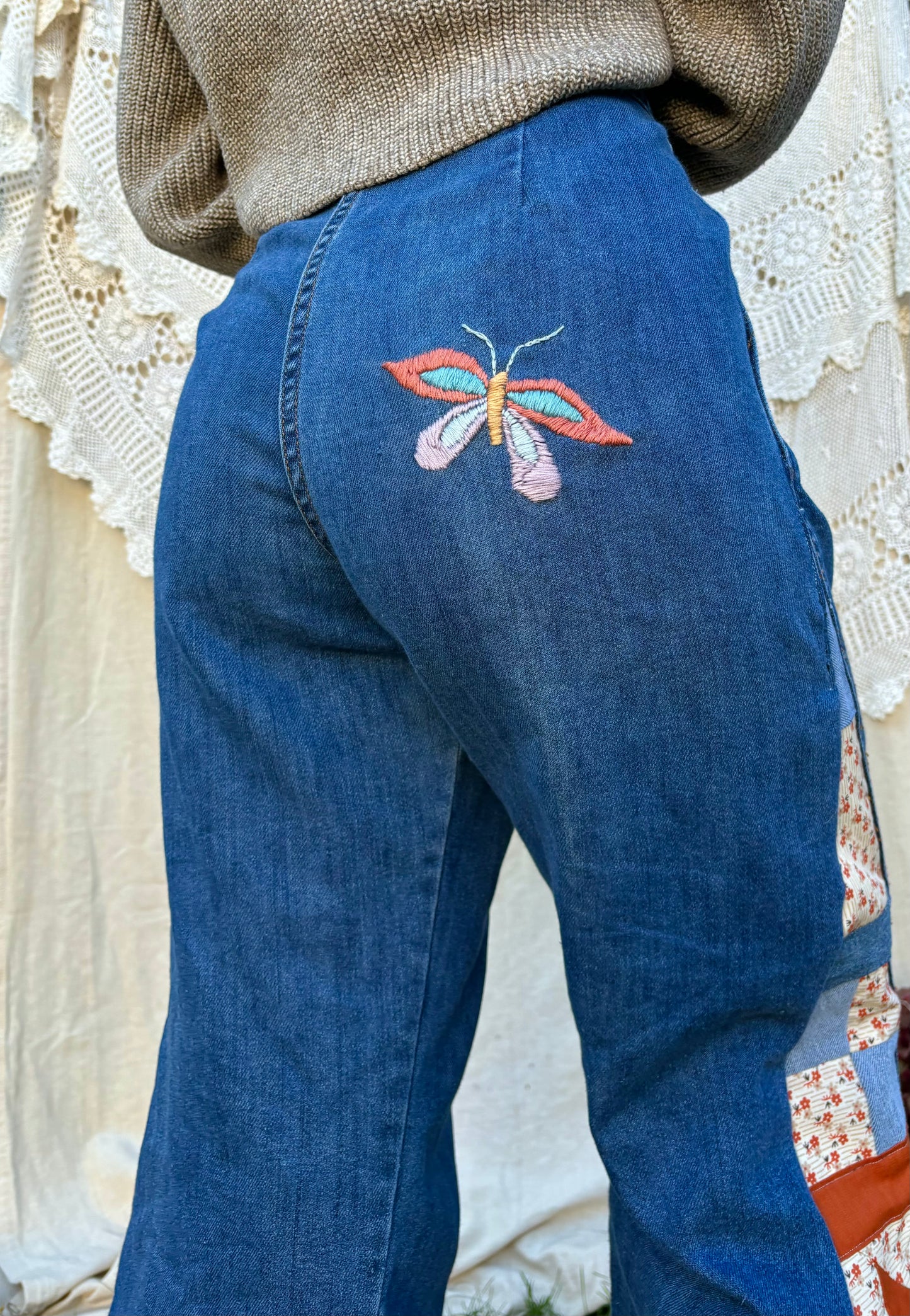 Sears Embroidered Jeans