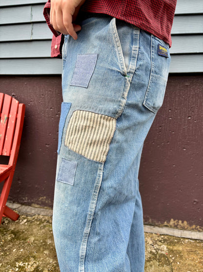 Patched 60s OshKosh Carpenter Jeans