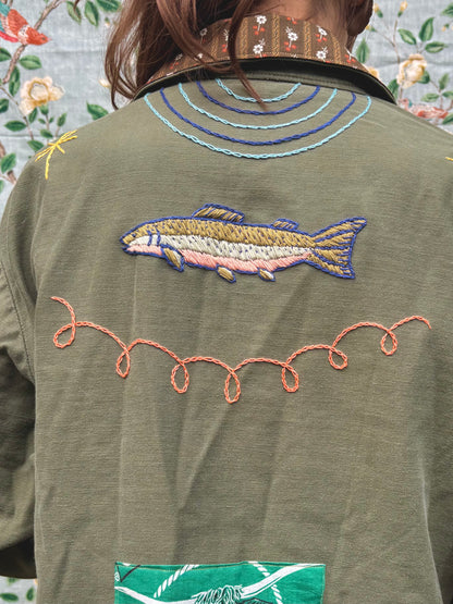 𓆟 Embroidered & Patched OG 107 Army Shirt