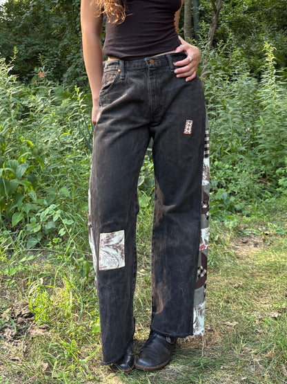 Brown Star Quilt Wrangler Jeans 🤎