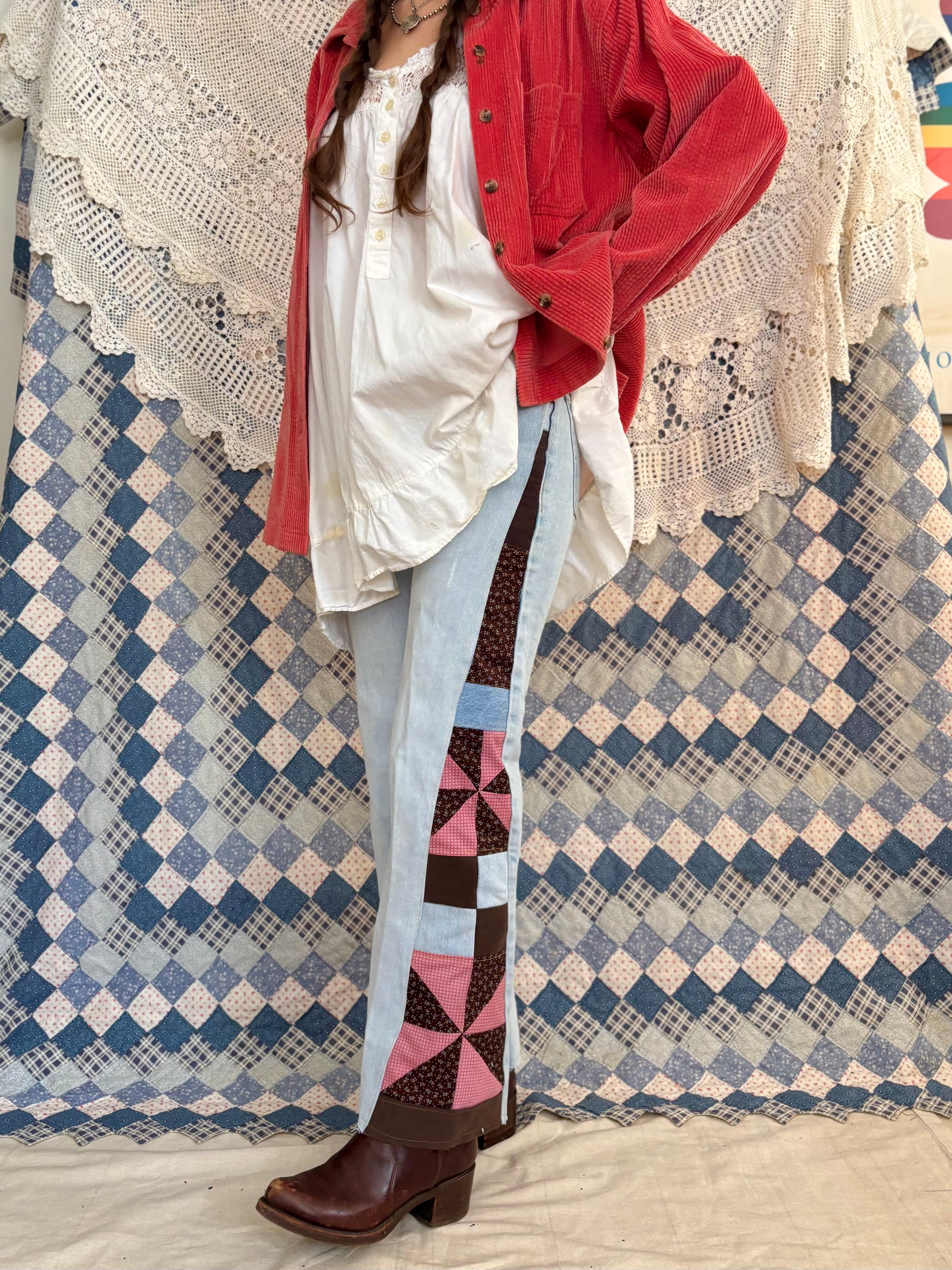 Rose & Cocoa Pinwheel Guess Jeans – Tulipán Originals