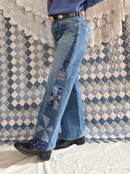 Blue Pinwheel 501s