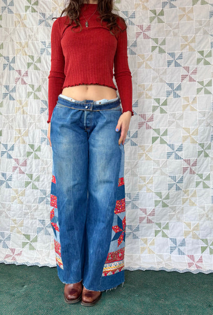 Levi's Red & Blue Star Jeans