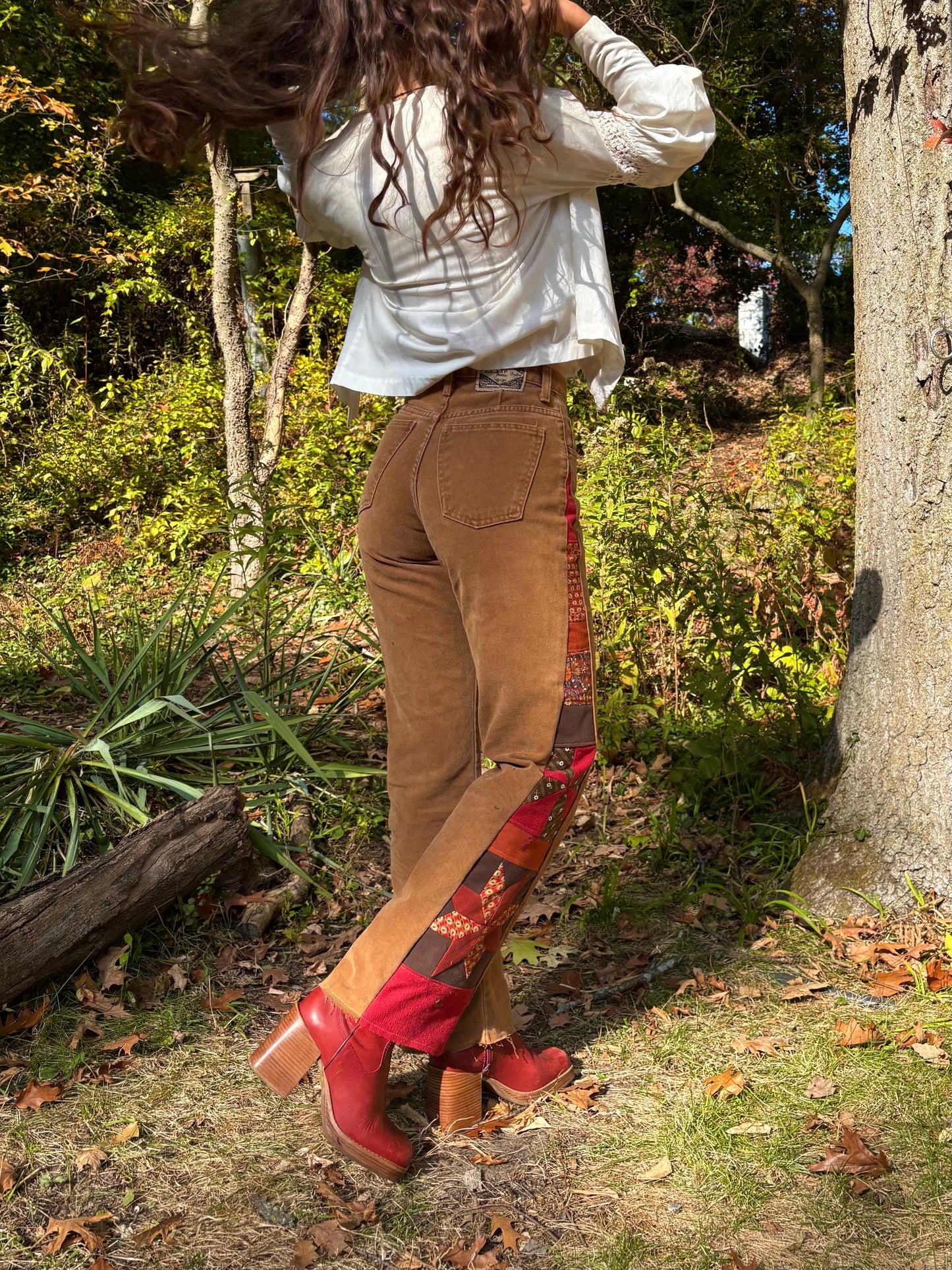 Ochre Express Star & Pinwheel Jeans