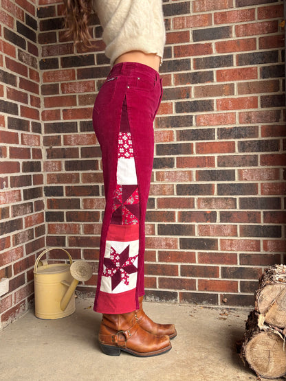 Mulberry Star & Pinwheel Jordache Corduroys