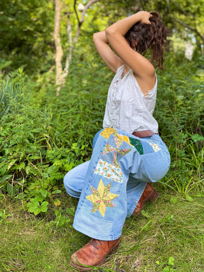 Gingham Star & Pinwheel Guess Jeans