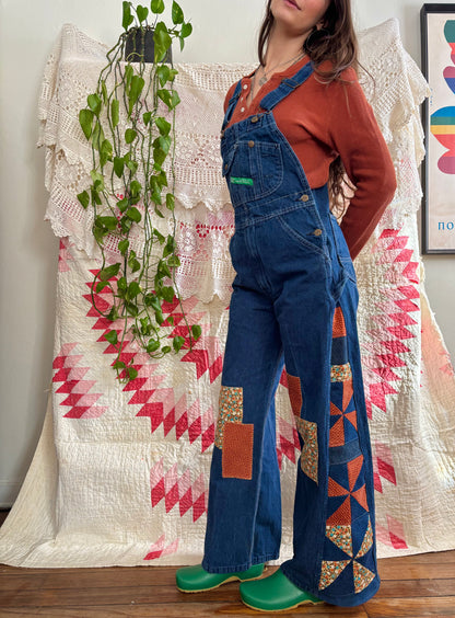 Patched Pinwheel Key Overalls