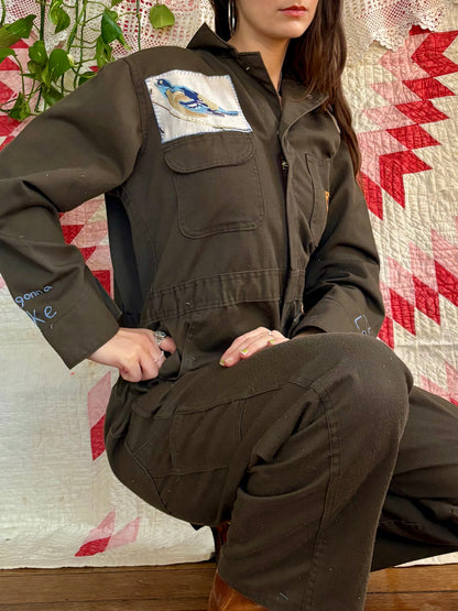 Lotta Love Appliqué Big Ben Coveralls