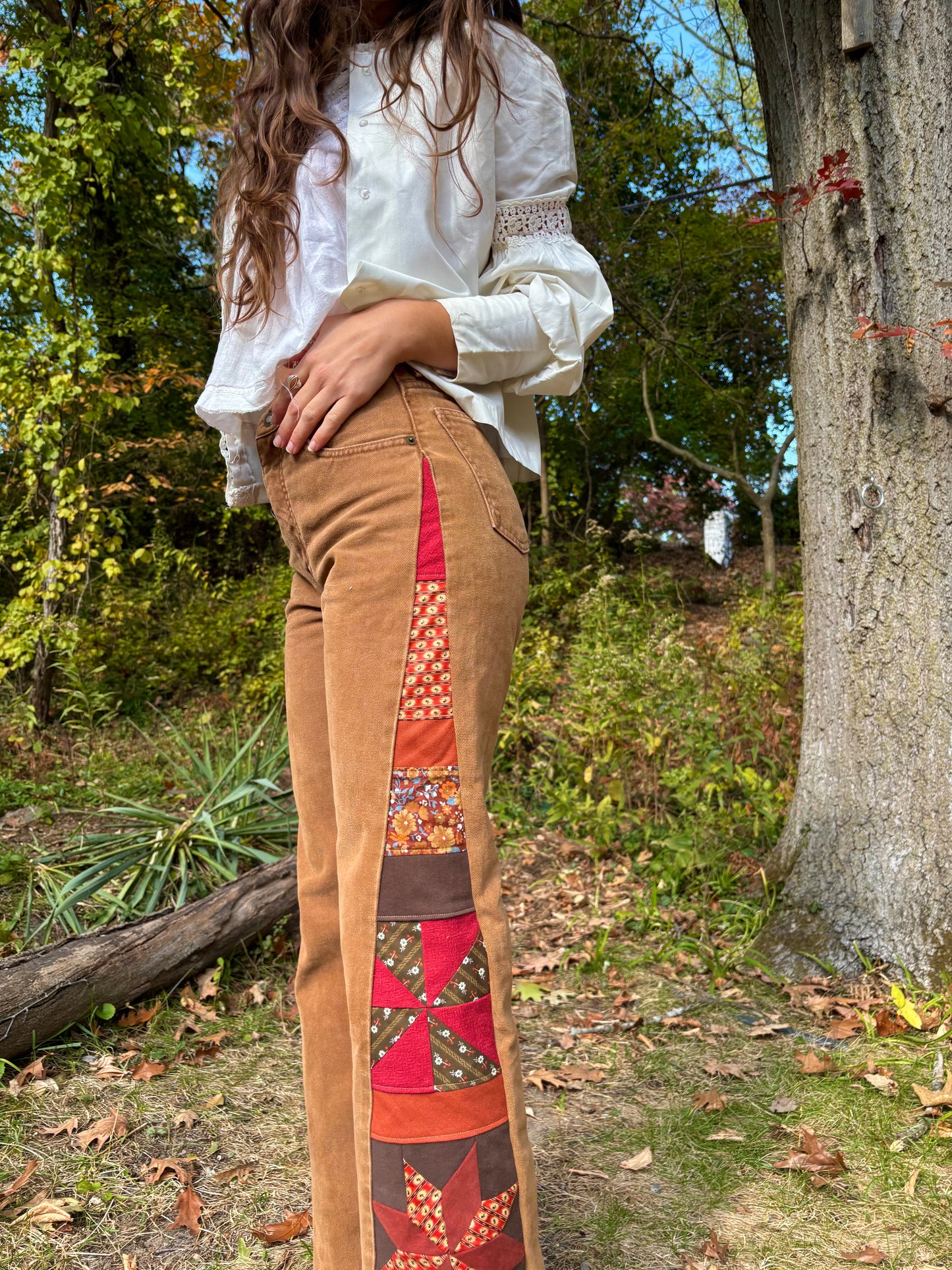 Ochre Express Star & Pinwheel Jeans