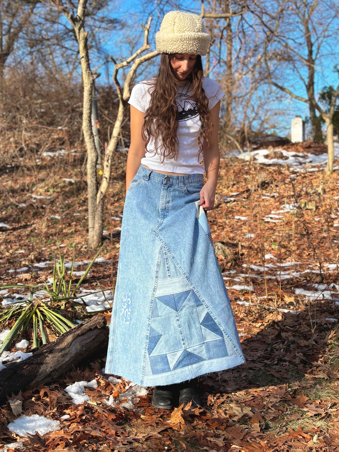 Buckle Back Sawtooth Quilt Skirt