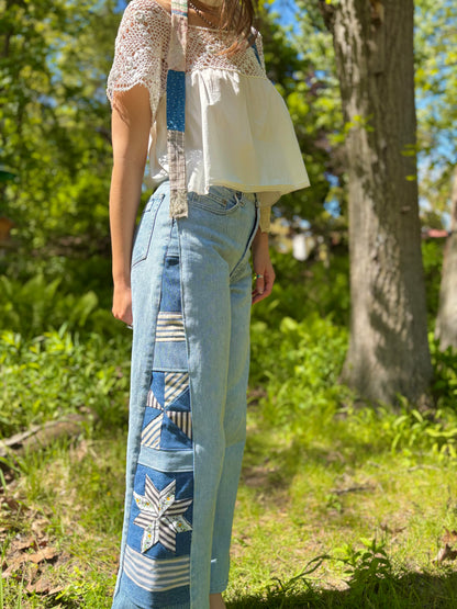 90s Cavarici Star Pinwheel Jeans