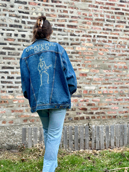 Hand Embroidered Grateful Dead Wrangler Jacket