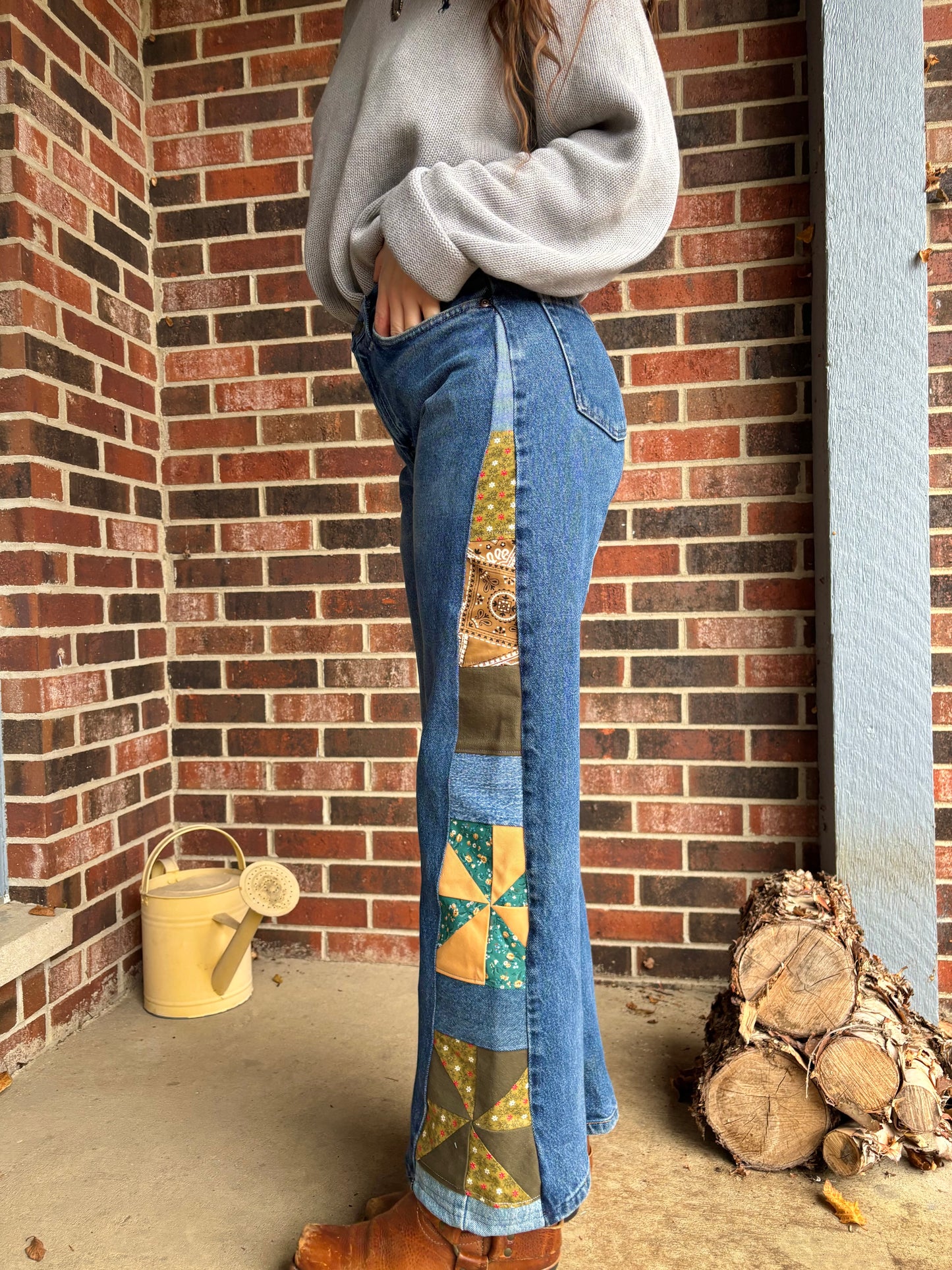 Pine Green Pinwheel Wranglers