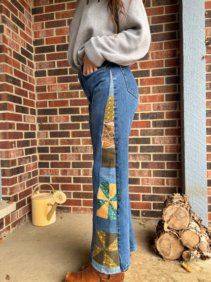 Pine Green Pinwheel Wranglers