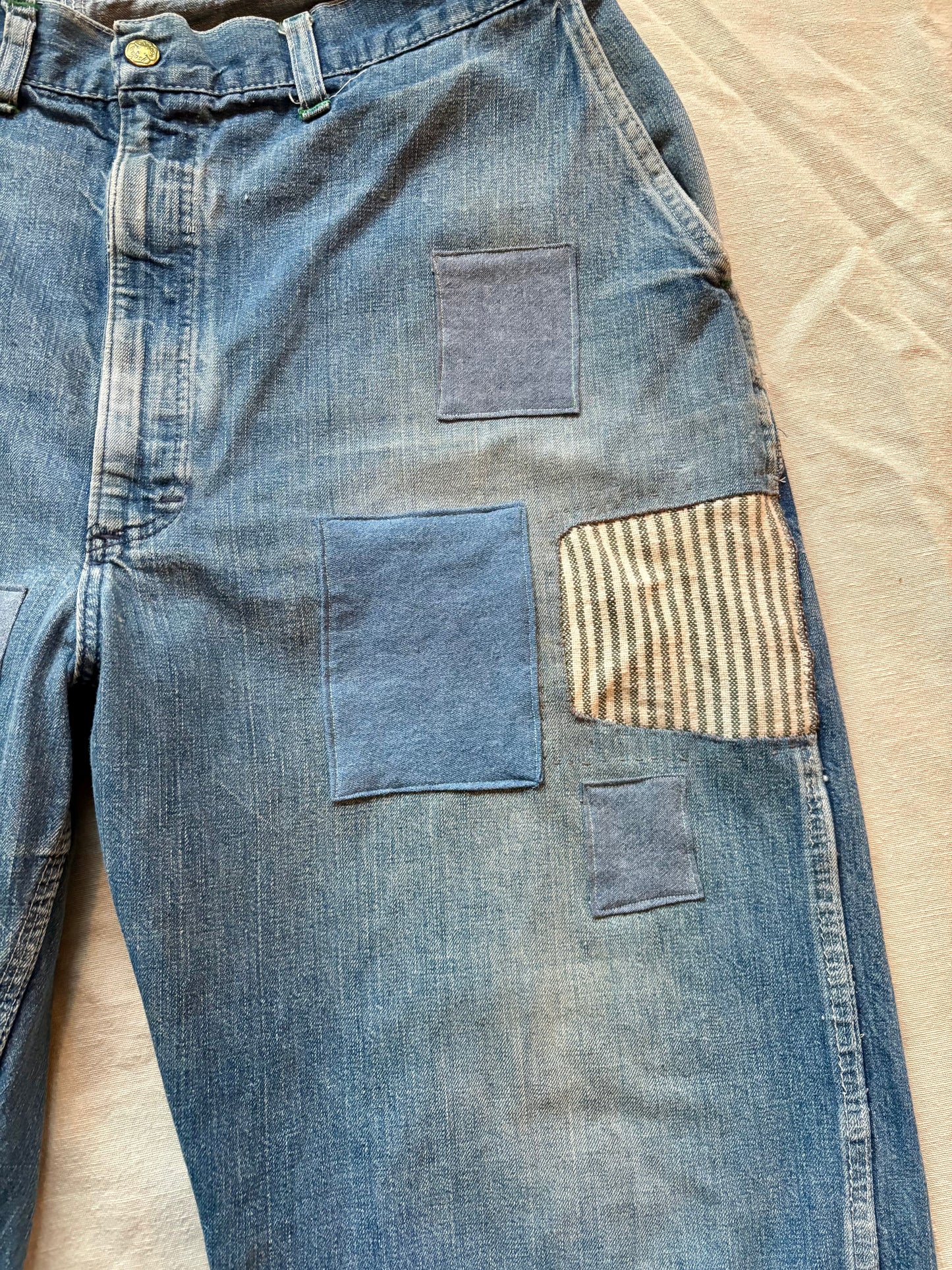 Patched 60s OshKosh Carpenter Jeans