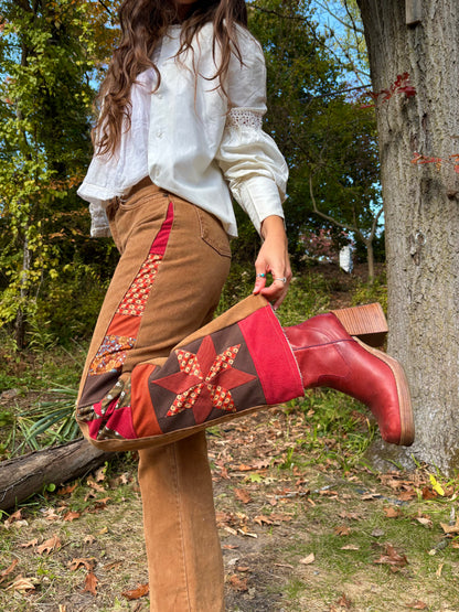 Ochre Express Star & Pinwheel Jeans