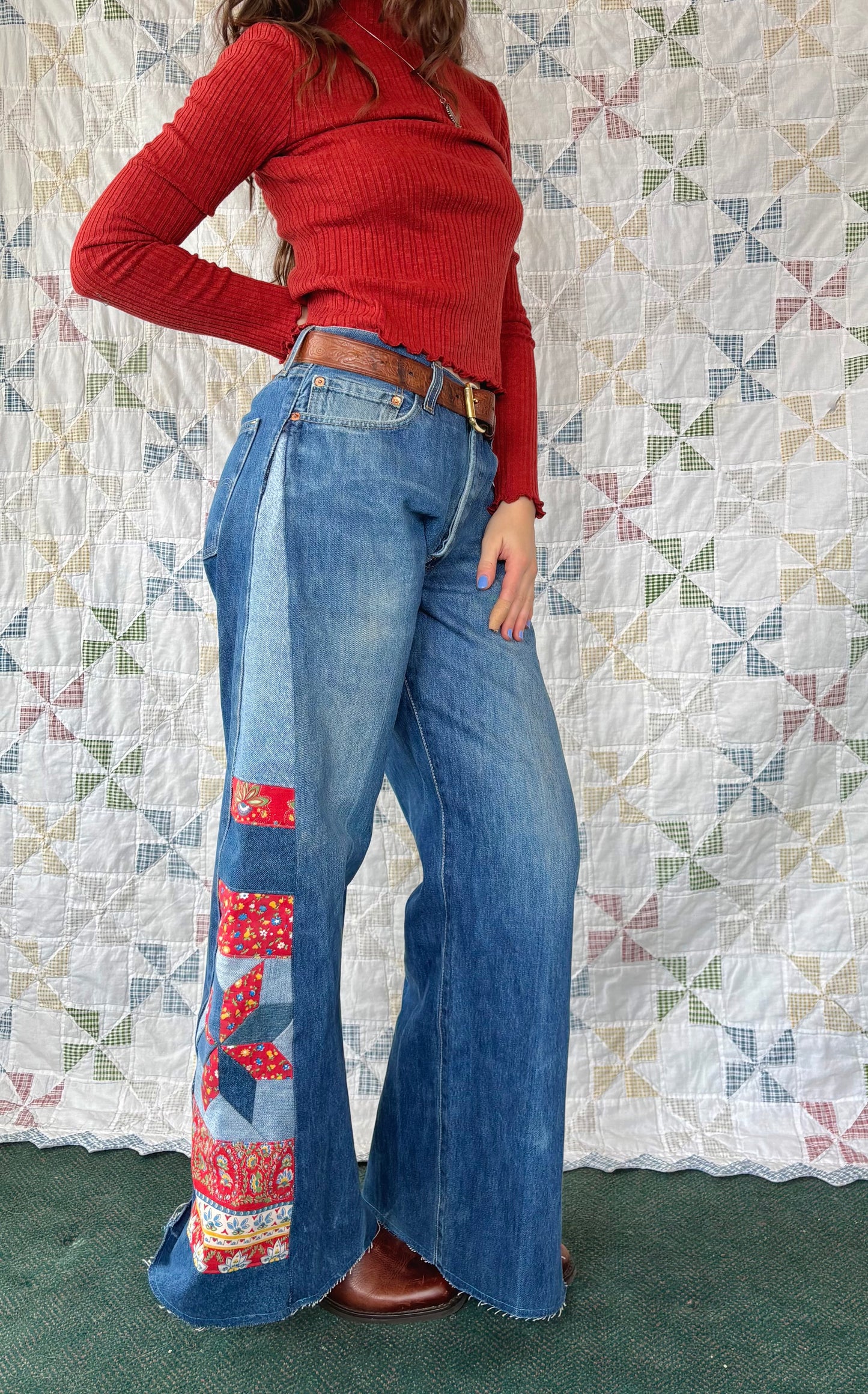 Levi's Red & Blue Star Jeans