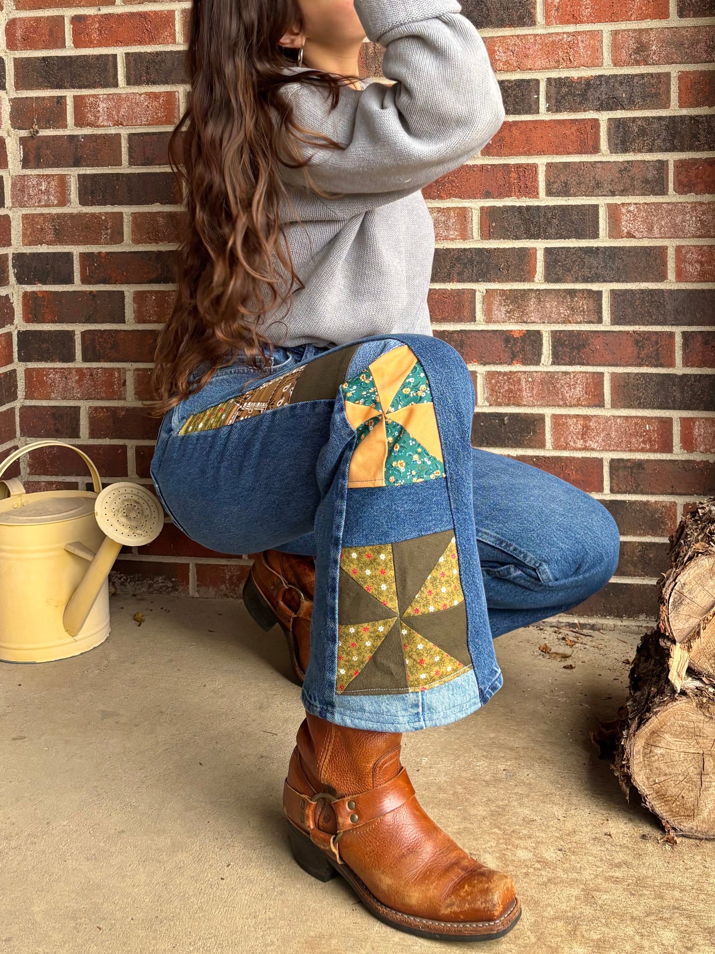 Pine Green Pinwheel Wranglers