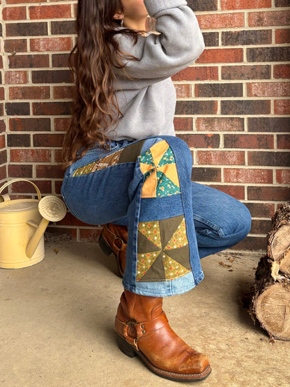 Pine Green Pinwheel Wranglers