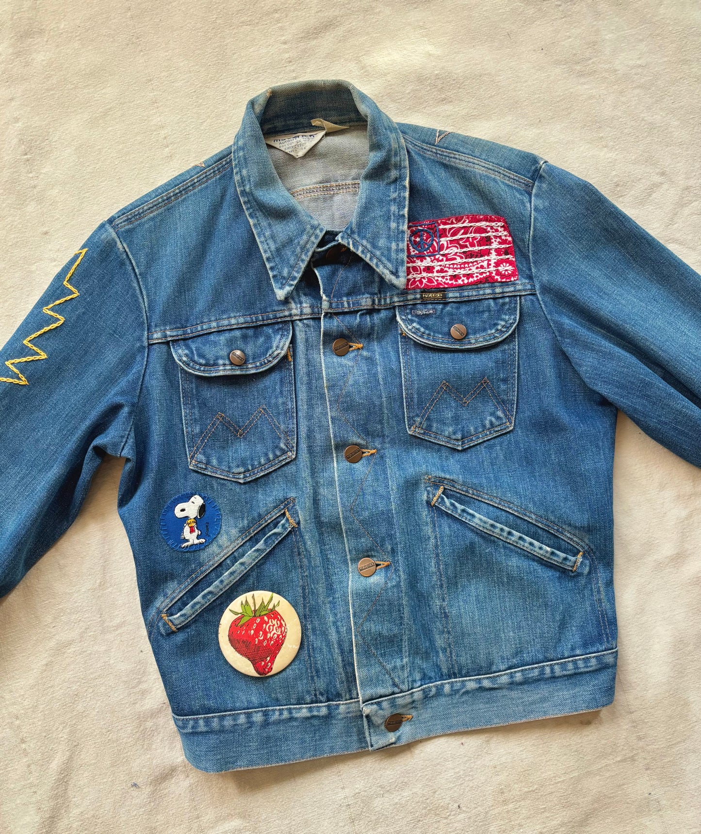 1970s Maverick Patched & Embroidered Jacket