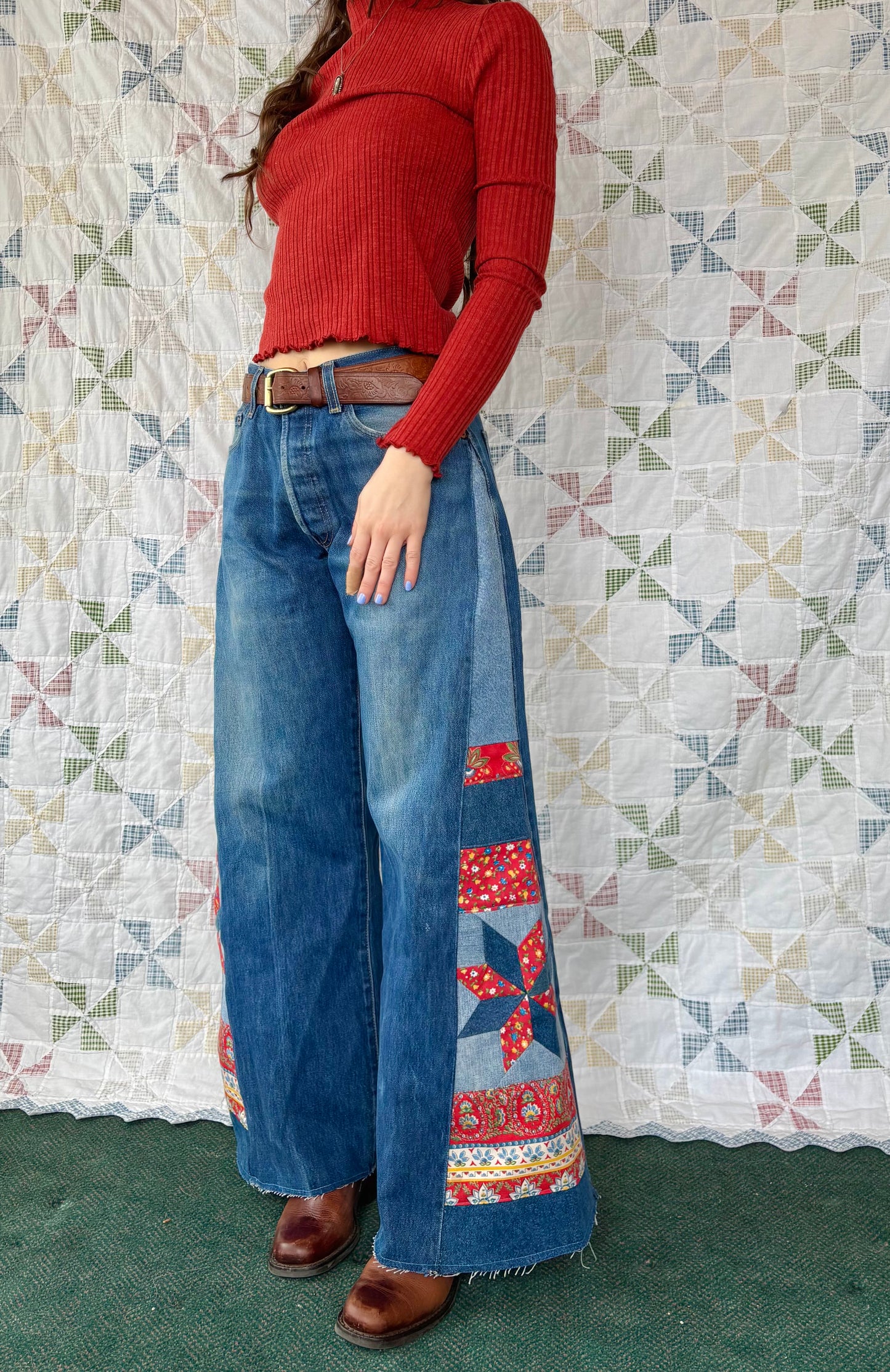 Levi's Red & Blue Star Jeans