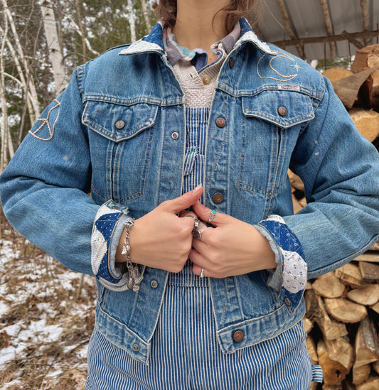 Vintage Gaucho Calico Jacket