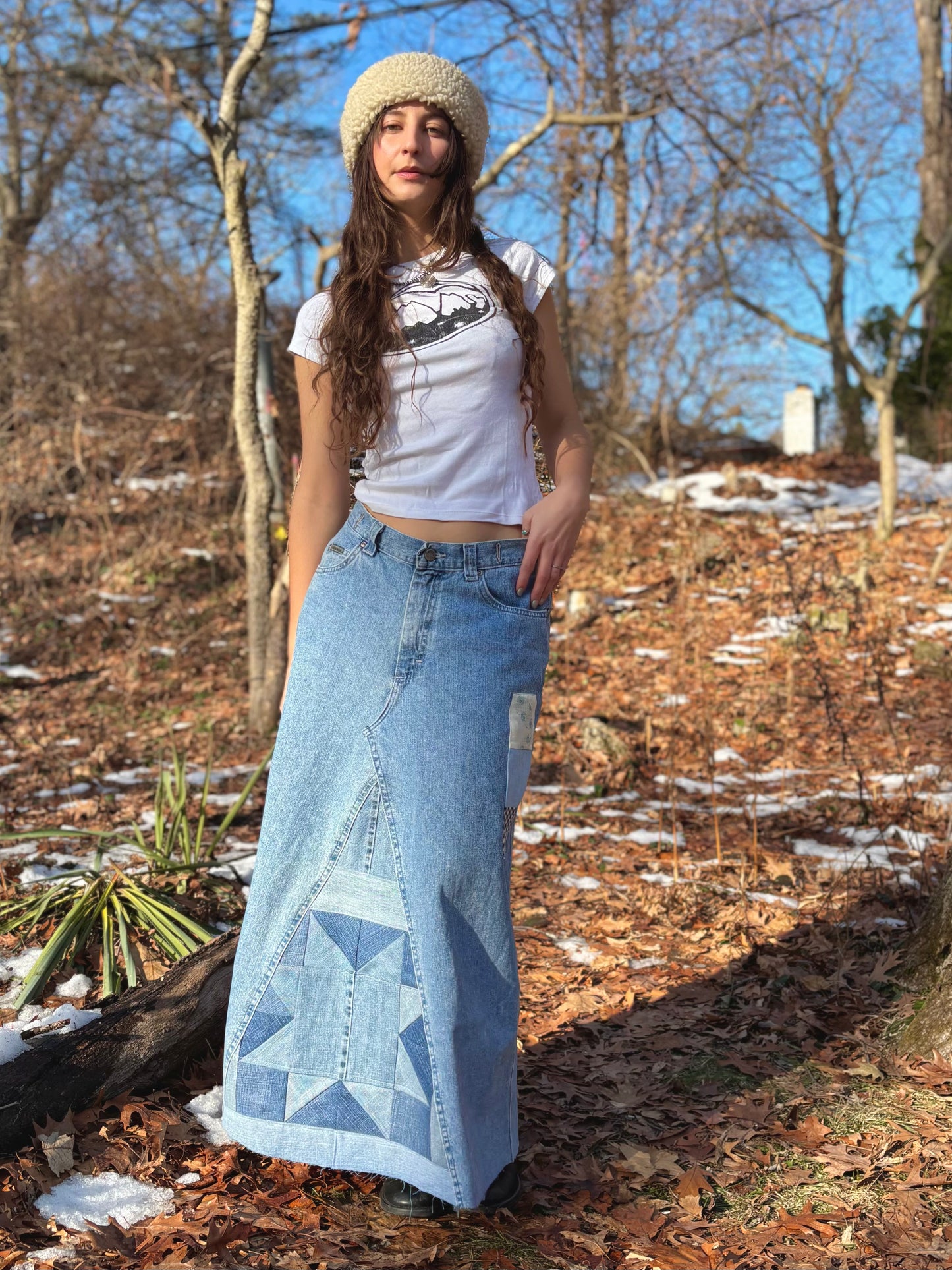 Buckle Back Sawtooth Quilt Skirt