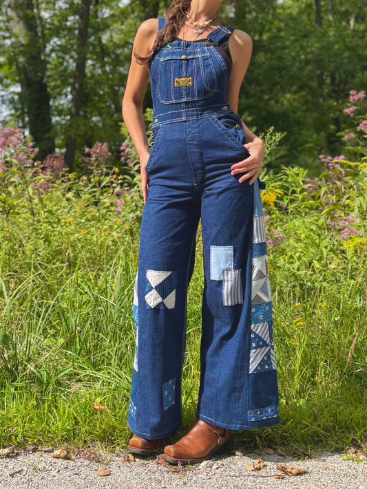 Patched Pinwheel Dee Cee Overalls