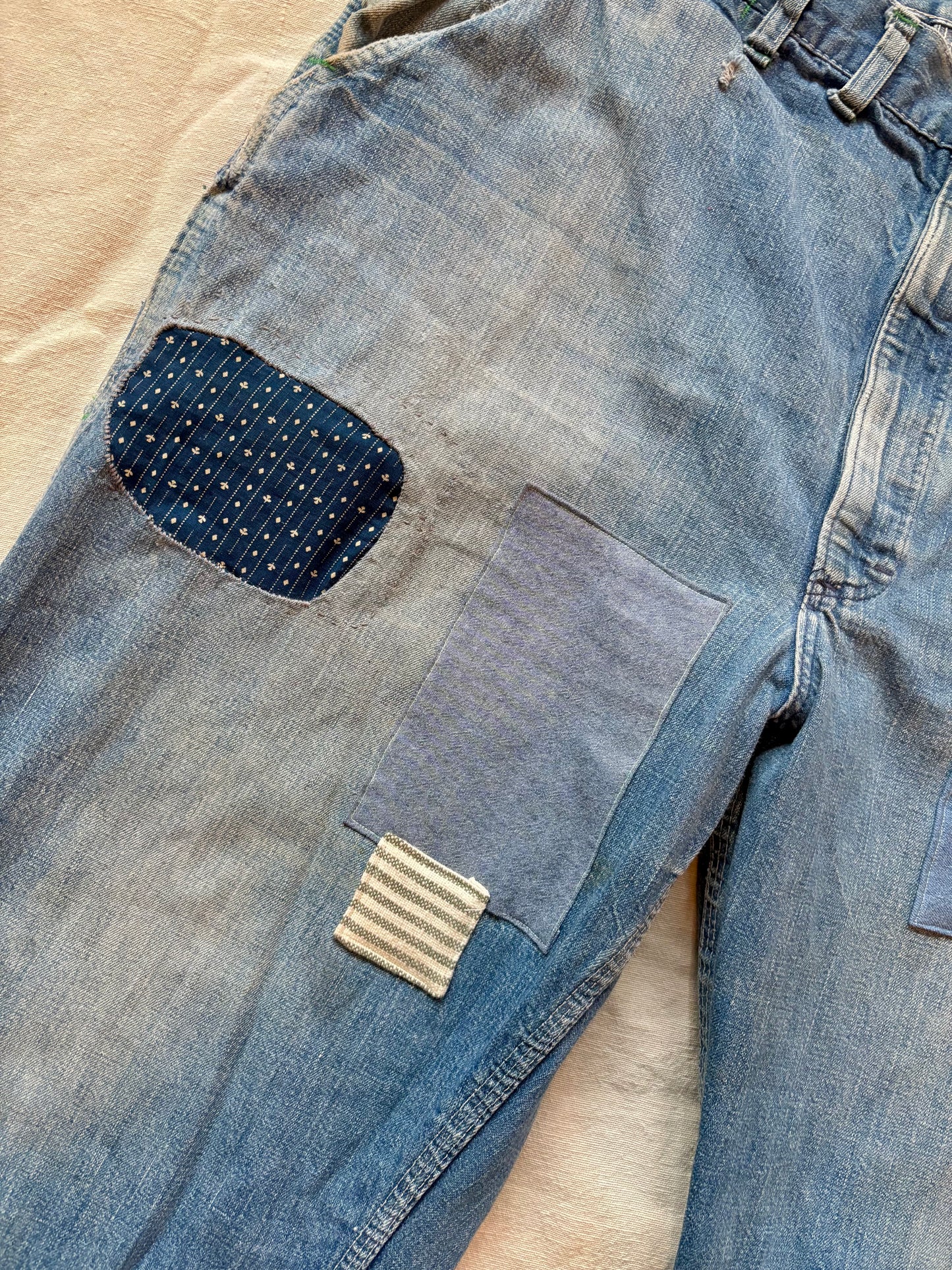 Patched 60s OshKosh Carpenter Jeans