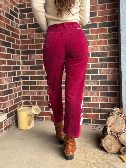 Mulberry Star & Pinwheel Jordache Corduroys