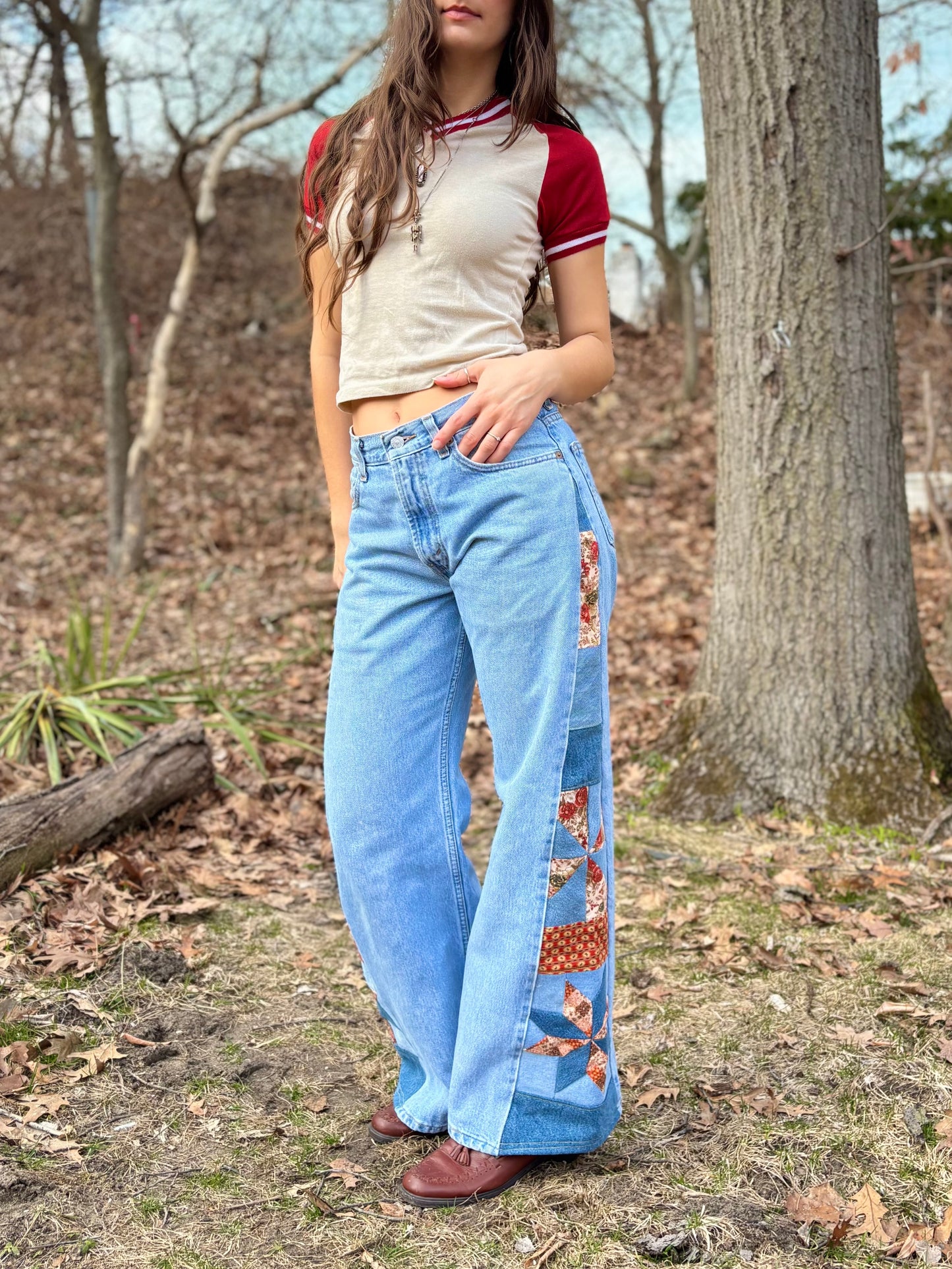 Blue Peachy Star Pinwheel Levi's