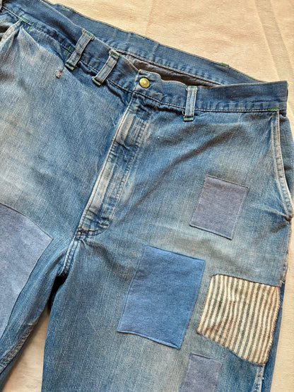 Patched 60s OshKosh Carpenter Jeans