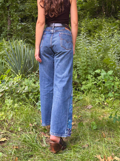 Calico Blue Pinwheel Levi's