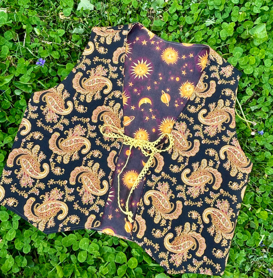 Paisley & Gold Moon Vest