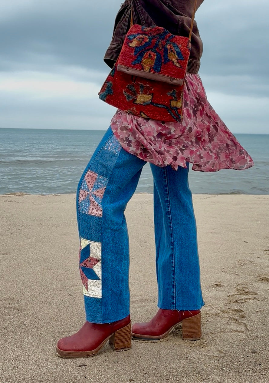 Pink & Blue Star Pinwheel Wranglers