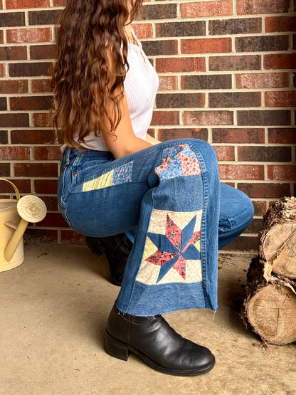 Pink & Blue Star Pinwheel Wranglers