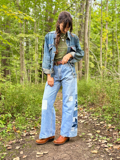 Patched Levi's Star Jeans